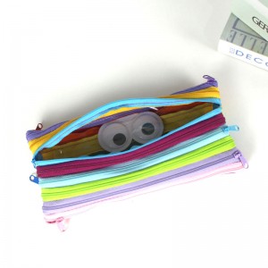 Zipper Mesh Pouch,Plastic Pencil Pouches Pen Bags Multipurpose Travel Bags for Office Supplies Cosmetics Travel Accessories Multicolor, 10 Assorted Colors