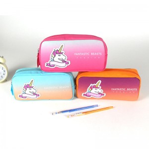 Unicorn Pencil Case for Girls | Cute Preschool, Kindergarten, and Elementary Pen Holder with Compartments |Toddler Pink School Zipper Pouch (Pink Unicorn) (Pink Unicorn)
