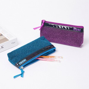 Pencil Pouch, Zipper Pencil Pouches Case Binder Cosmetic Bag Blue