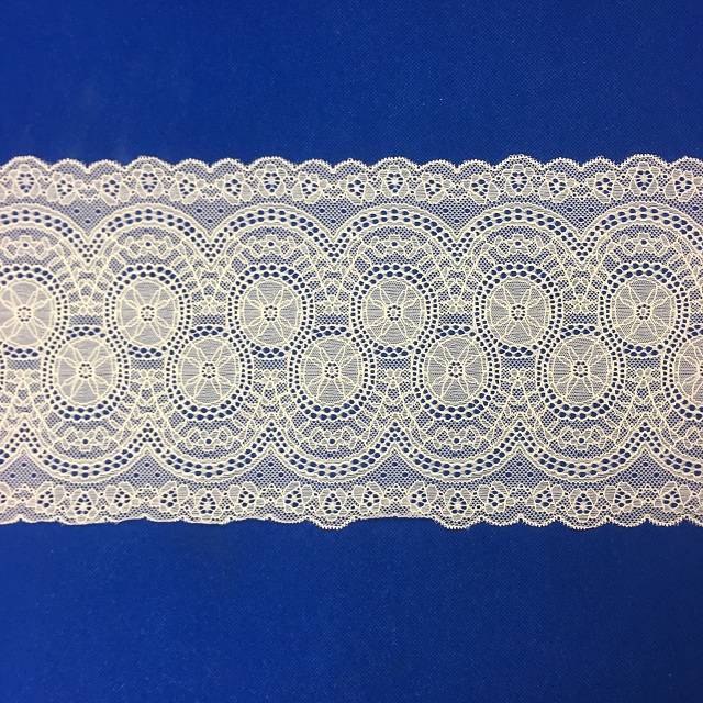 2021 Good Quality Apparel Material Lace Trim - Soft and fashion 20cm mesh chantilly lace for dress and lingerie – Bailong Lace