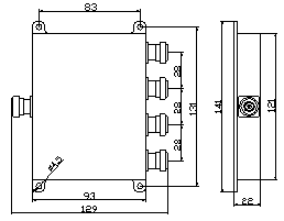 Power Divider N-F Connector  (3)