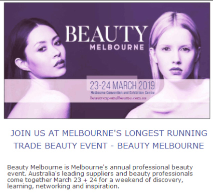 Welcome to Sincoheren Booth at Beauty Melbourne 2019