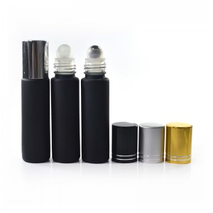 High definition Essence Aromatherapy - Matte Black 10ml Glass Roller Bottles – Comi