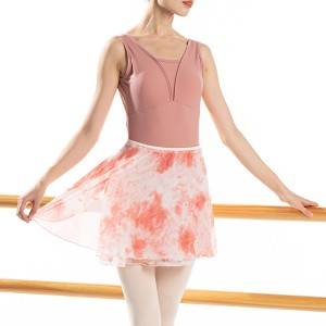 DANSHOW Womens Dance Skirt Ballet Dress Adjustable Chiffon Skirt
