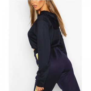 2021 Newest Fashion Wholesale Sports Top Hooded Sweatshirt Long Sleeves Fleece Fit Cropped Hoodie Women