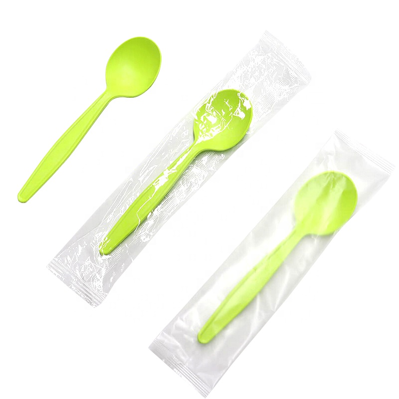 Hot sale Biodegradable Tableware Bowl - Disposable simple packaging corn starch scoop environmentally friendly portable degradable yogurt scoop – Naike