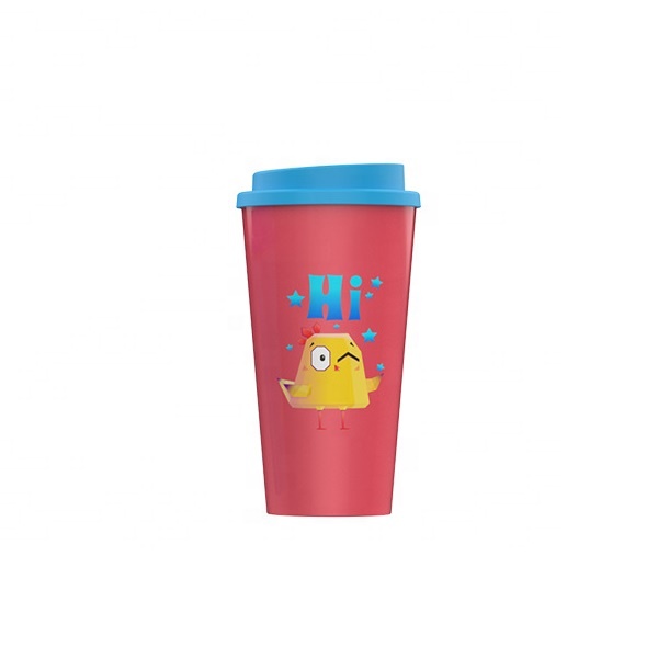 Top Suppliers Reusable Water Bottles - Safe and environmentally friendly biodegradable creative coffee cup cartoon fashion double waterproof cup – Naike
