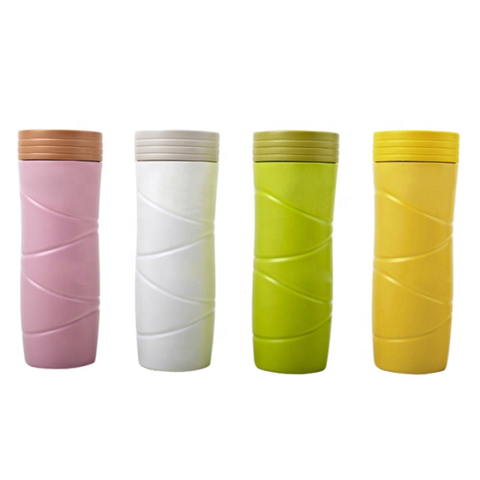 factory customized Eco Friendly Water Bottle - High quality natural eco friendly reusable biodegradable material PLA wheat straw plastic cup for sport – Naike