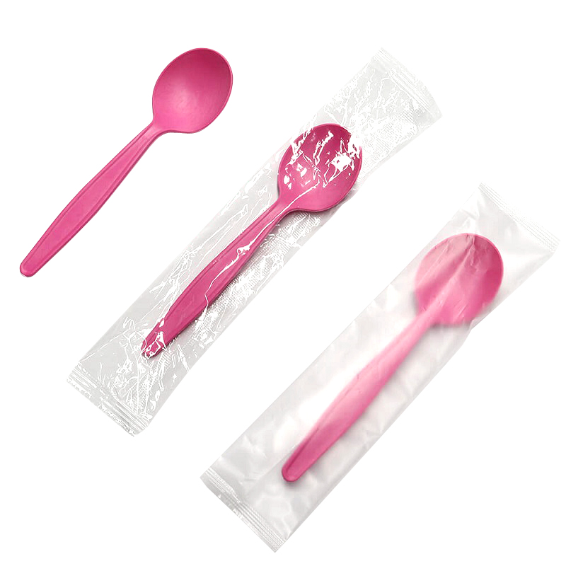 OEM/ODM Factory Biodegradable Plastic Straws - Transparent membrane packaging disposable spoon environmentally friendly degradable corn starch spoon – Naike