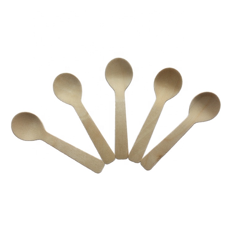 Factory Price For Disposable Tableware Set - Degradable environmentally friendly portable dessert spoon safe non toxic delivery wooden tableware – Naike