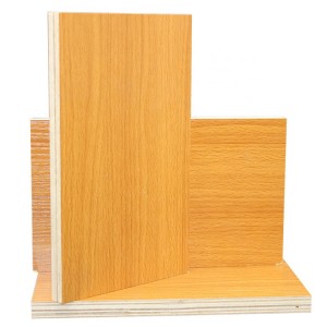 Edlon 9mm 12mm 15mm 18mm poplar core plywood with yellow melamine for cabinet and furniture