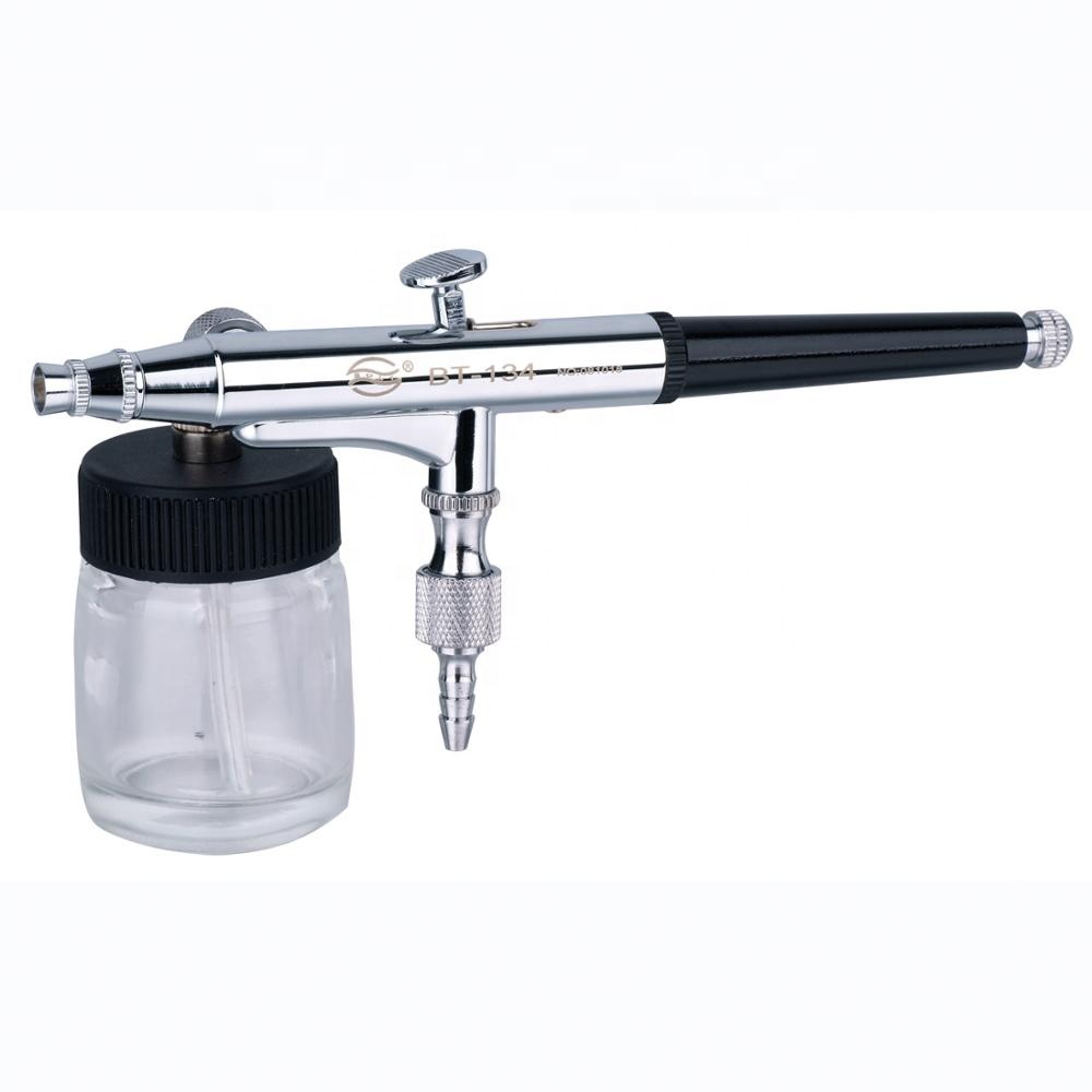 2Option For Cup BT-134 Double Action With Glass Bottle Used For Body Painting /Nail Painting /Airbrush Cake Decorating