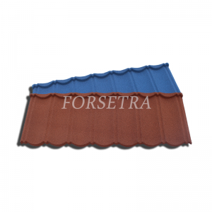 Popular Colorful Stone Coated Metal Roof Tile Bond Type for Ghana