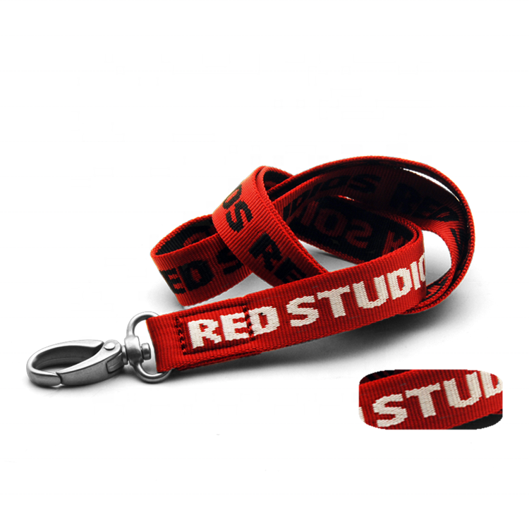 Good Quality Woven Lanyard - Factory Manufacture Promotional Custom Polyester Woven Neck Lanyards – Bison