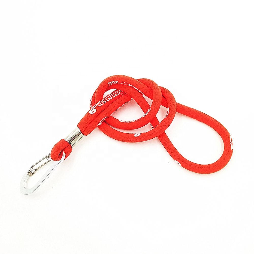 High Quality Woven Fabric Lanyard - Hot Selling Promotional Red Polyester Coil Woven Lanyard – Bison