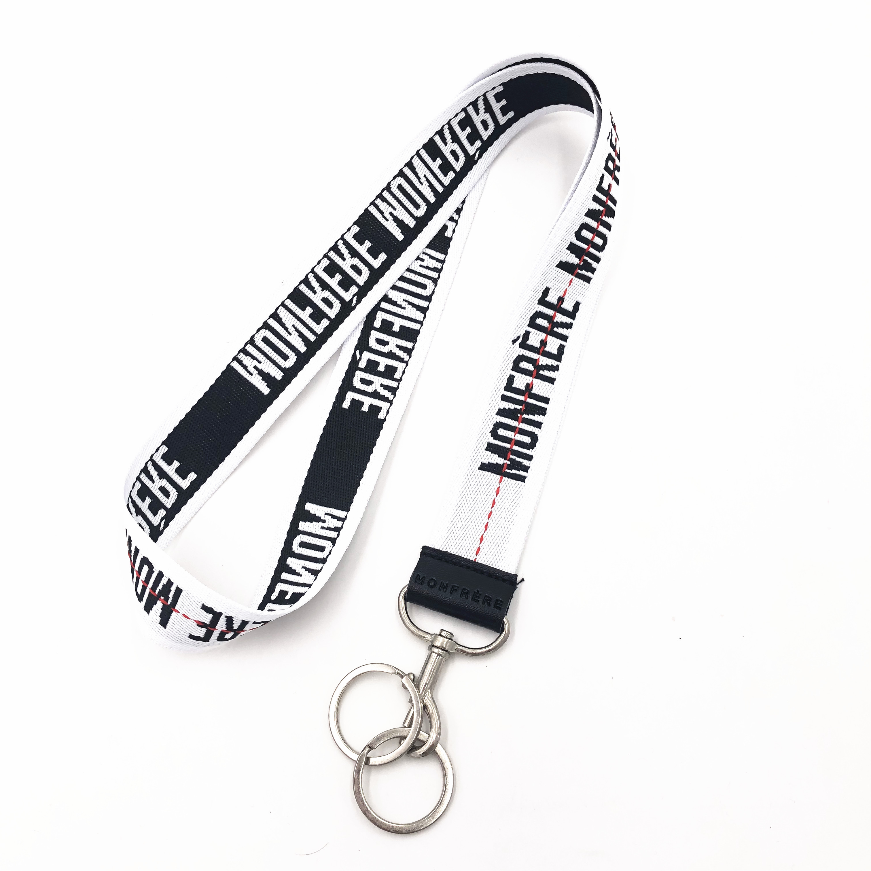 High Quality Woven Fabric Lanyard - Neck Strap Keychain ID Holder Soft Heavy Duty Neck Woven Lanyard – Bison