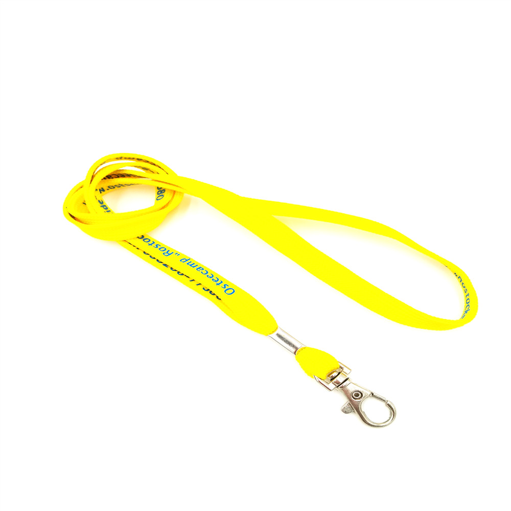 Bright ColorTube Polyester Lanyard With Silk Printing Logo
