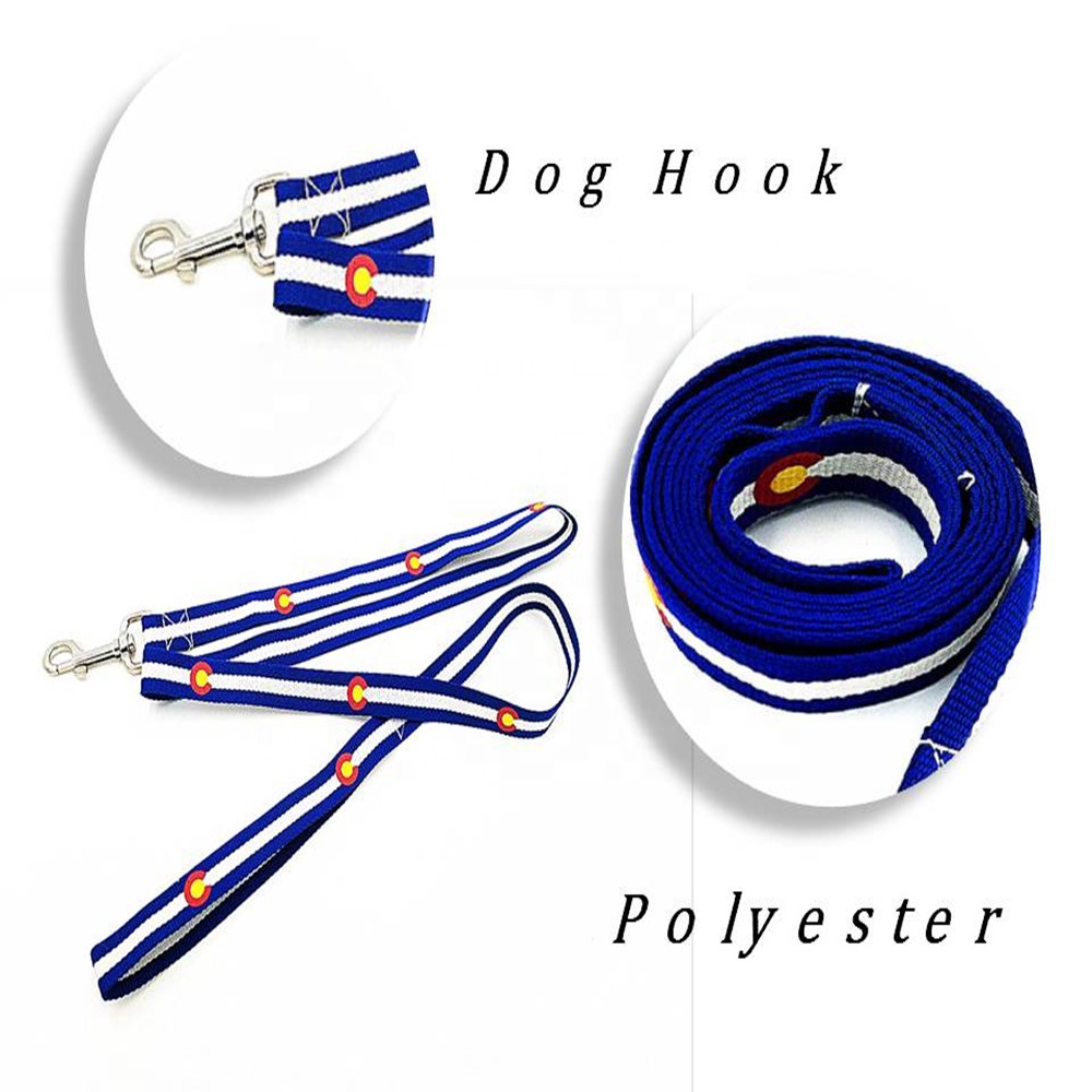 Factory wholesale Lanyard Retractable Fashion - Wholesale Premium Fashion Custom Print Logo Polyester Dog Leash – Bison