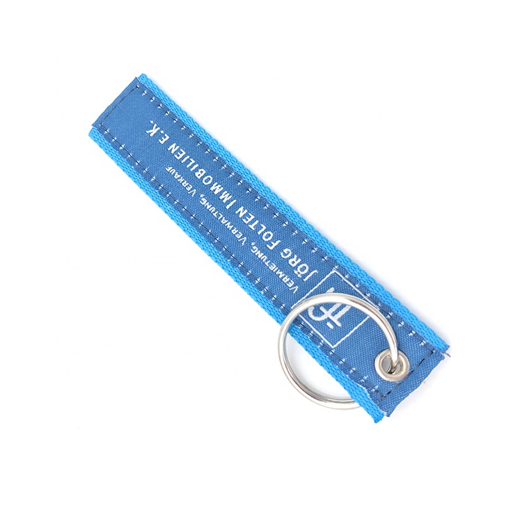 China wholesale Polyester Keychain Carabiner Short Wrist Lanyard - lanyard ribbon keychain printed satin ribbon keychain – Bison