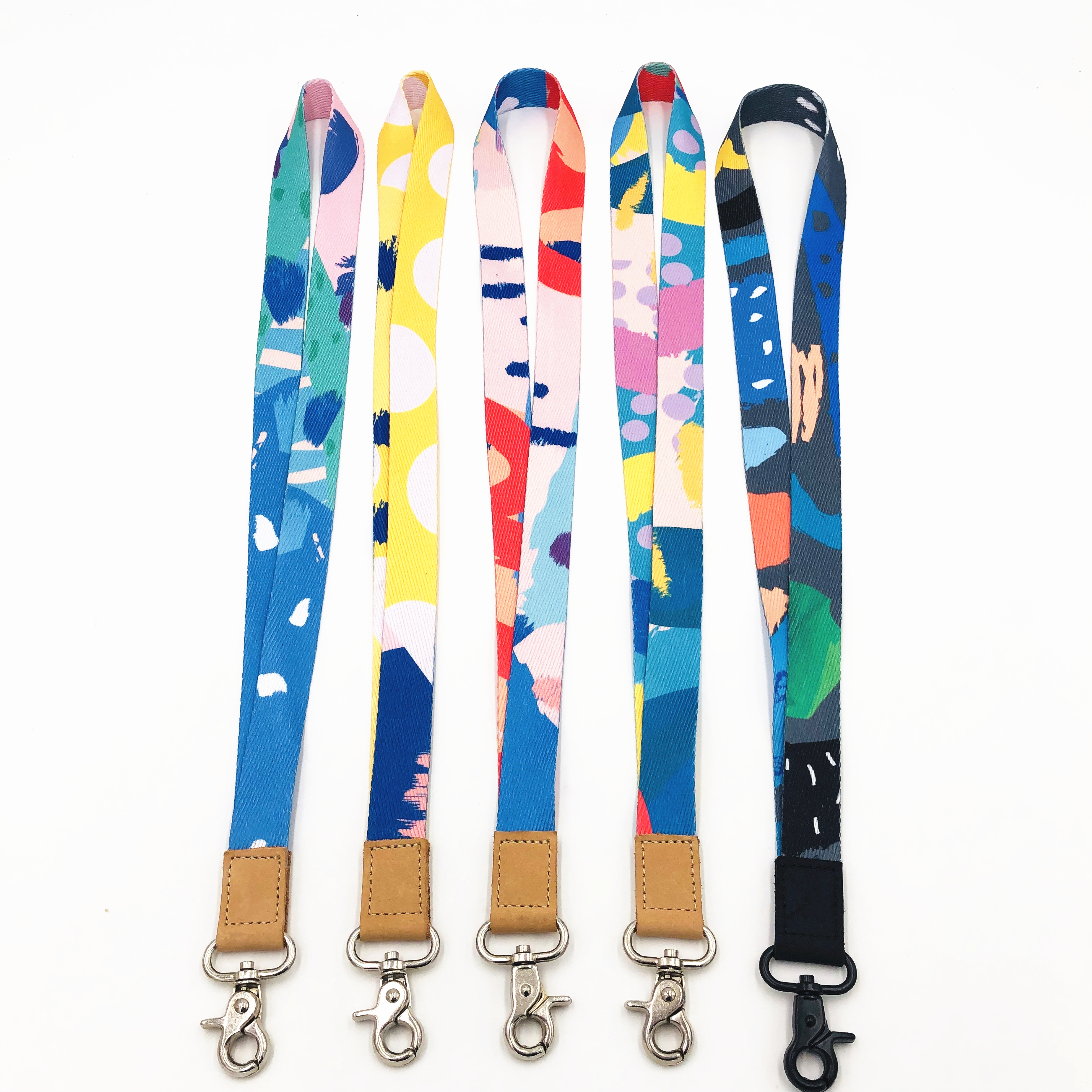 China Cheap price Sublimation Printing Lanyard – Premium Quality with Metal Clasp and Genuine Leather Neck Strap Lanyard for Card Holder – Bison