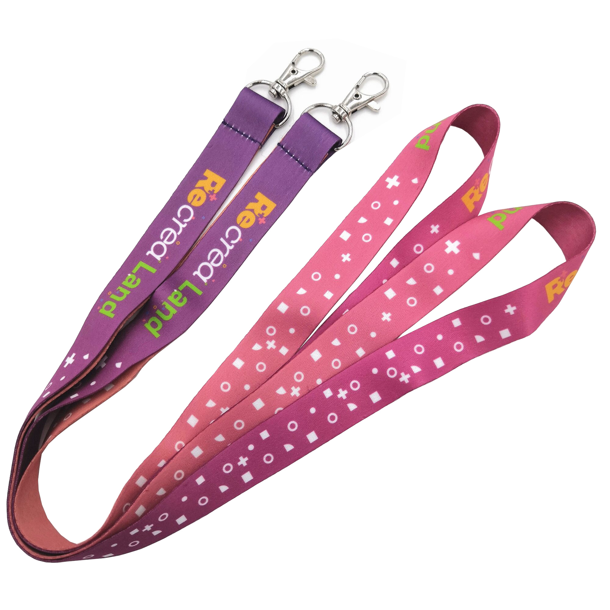 Good Quality Lanyards - Custom Conference High Quality Polyester Heat Transfer Sublimation Printed Neck Strap Phone Lanyards With Logo Custom id Card – Bison