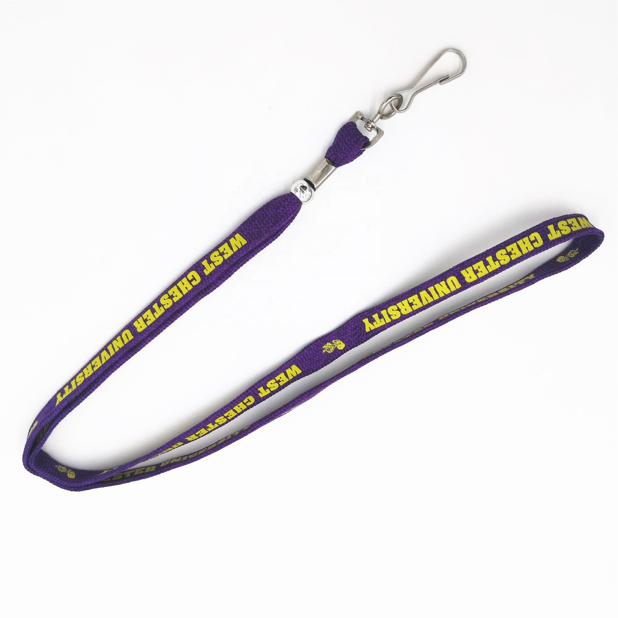High Quality Lobster Tube Lanyards - Customized purple polyester well printed swivel hook tube lanyard for university – Bison