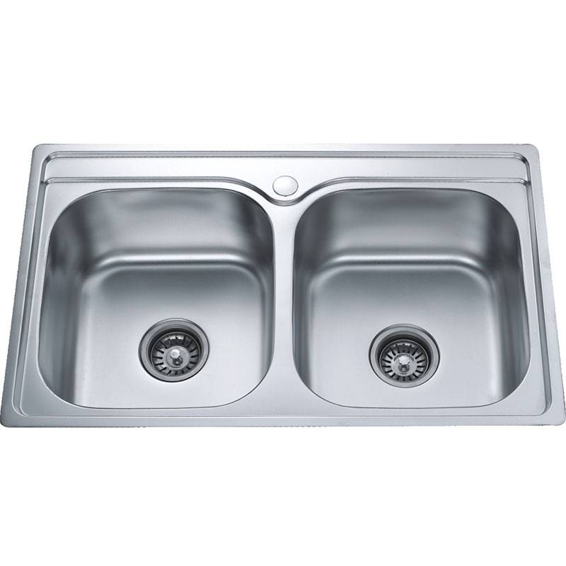Factory wholesale Stainless Steel Sink Table - Double Bowls Without Panel DE7848 – Jiawang