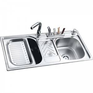 8 Kitchen Faucet - Double Bowls DE9145 – Jiawang
