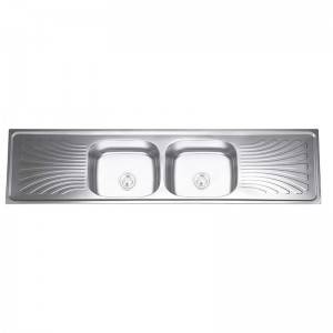 Bathroom Under Counter Sinks - Double Bowls With Panel DD18060 – Jiawang