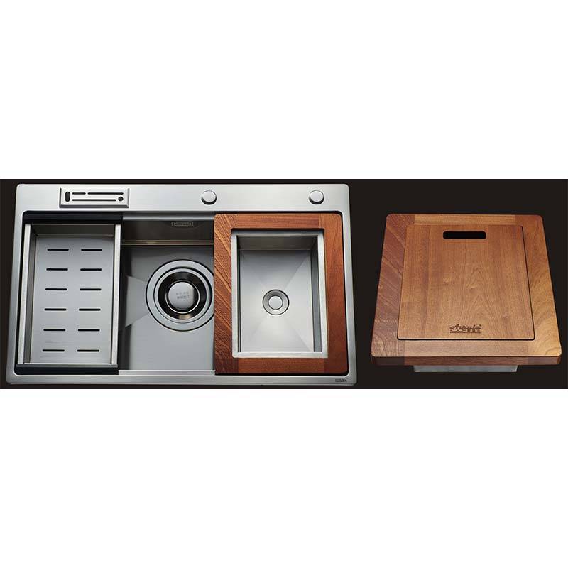 2 Handle Kitchen Faucet - Handmade Single Bowl HM8148C – Jiawang