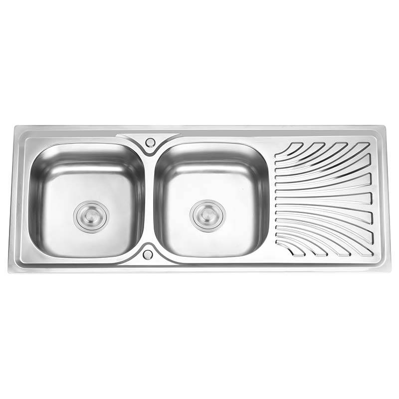Cheap PriceList for Commercial Kitchen Sink - Double Bowls With Panel JW12050 – Jiawang