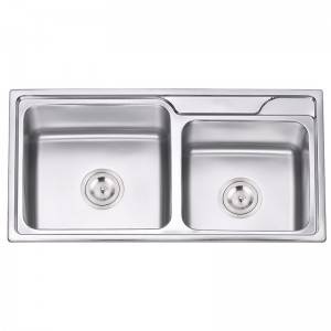 Bathroom Under Counter Sinks - Double Bowls without Panel RDE7941 – Jiawang
