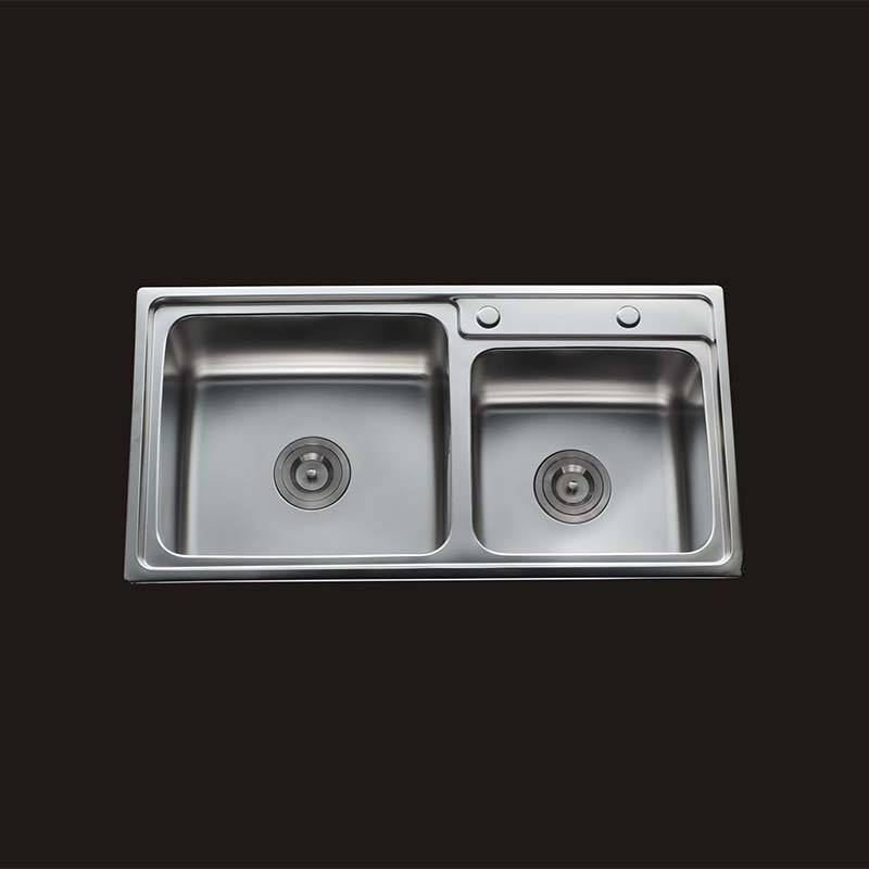Discount wholesale Chrome Kitchen Faucet - Double Bowls without Panel RDE8243 – Jiawang