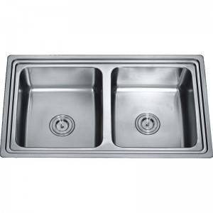 Plastic Kitchen Faucet - Double Bowls Without Panel RDE8550B – Jiawang