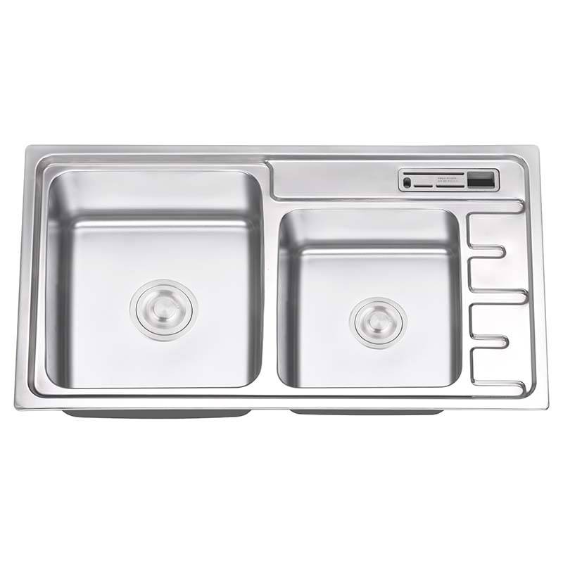 OEM Customized Stainless Steel Kitchen Sinks - Double Bowls Without Panel RS8648A1 – Jiawang