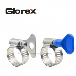Reasonable price Crimp Hose Clamps - 12.7mm American type hose clamp with handle – Glorex