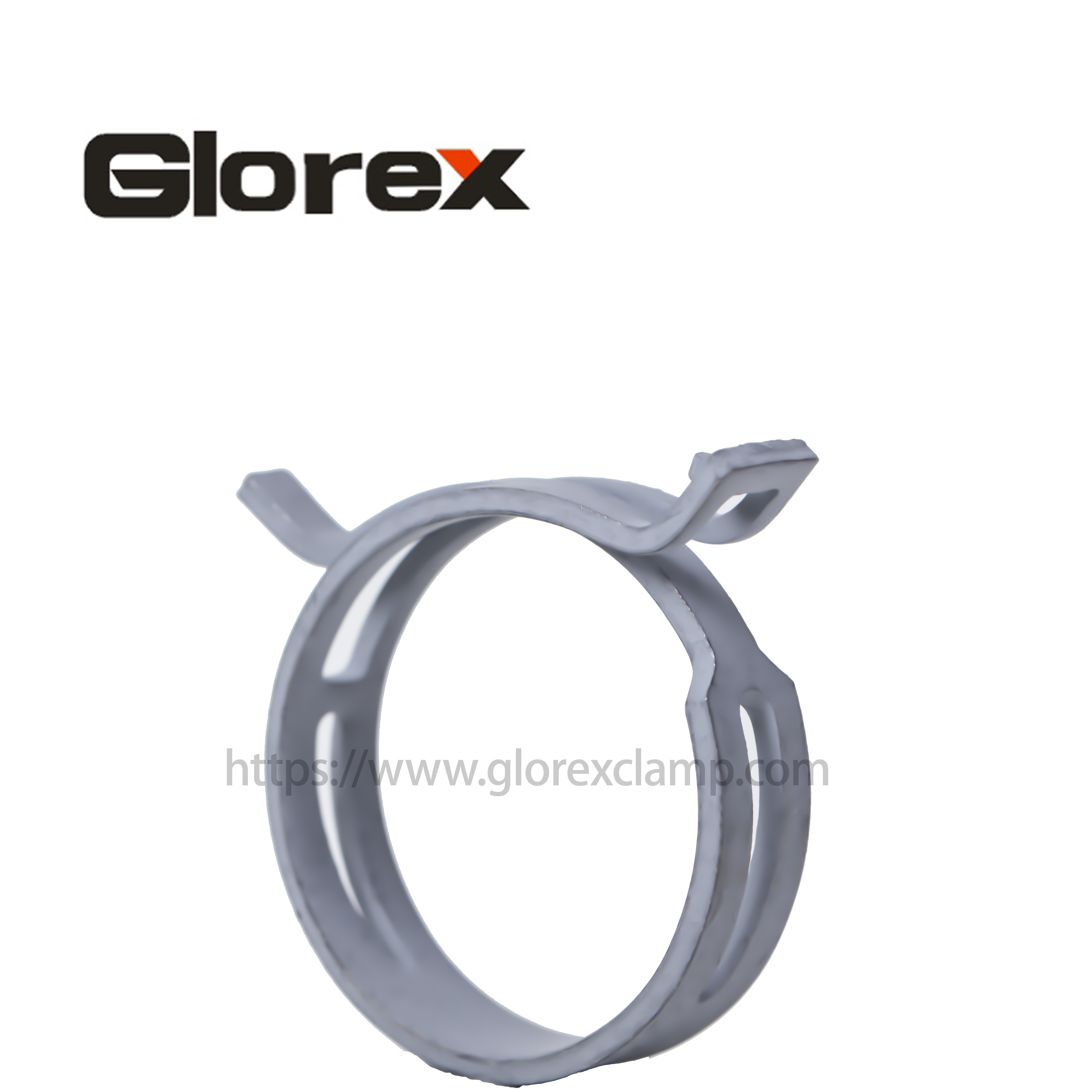 Factory supplied Dual Pipe Clamp - Spring hose clamp – Glorex detail pictures