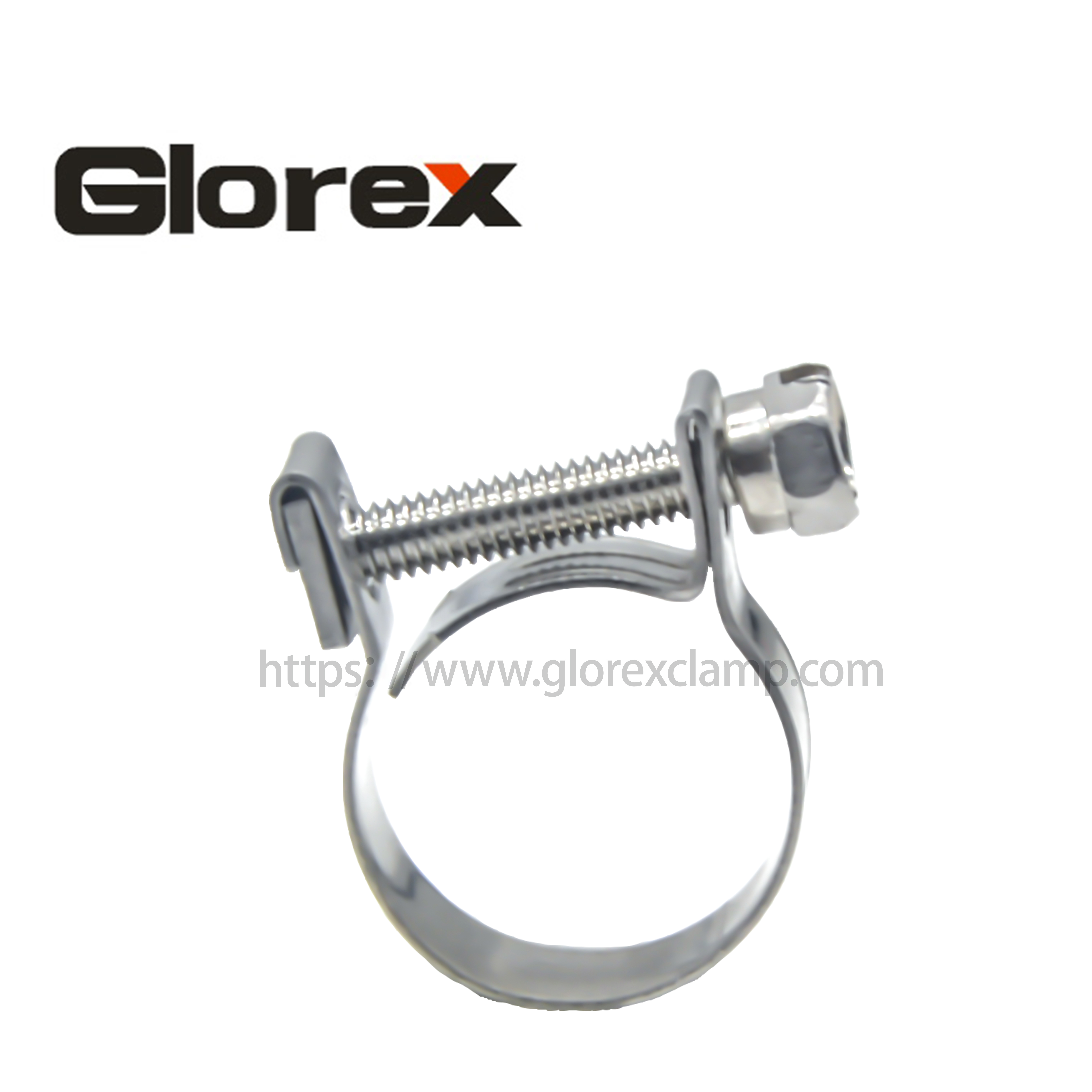 China Gold Supplier for Handrail Pipe Clamps - Mini hose clamp – Glorex detail pictures
