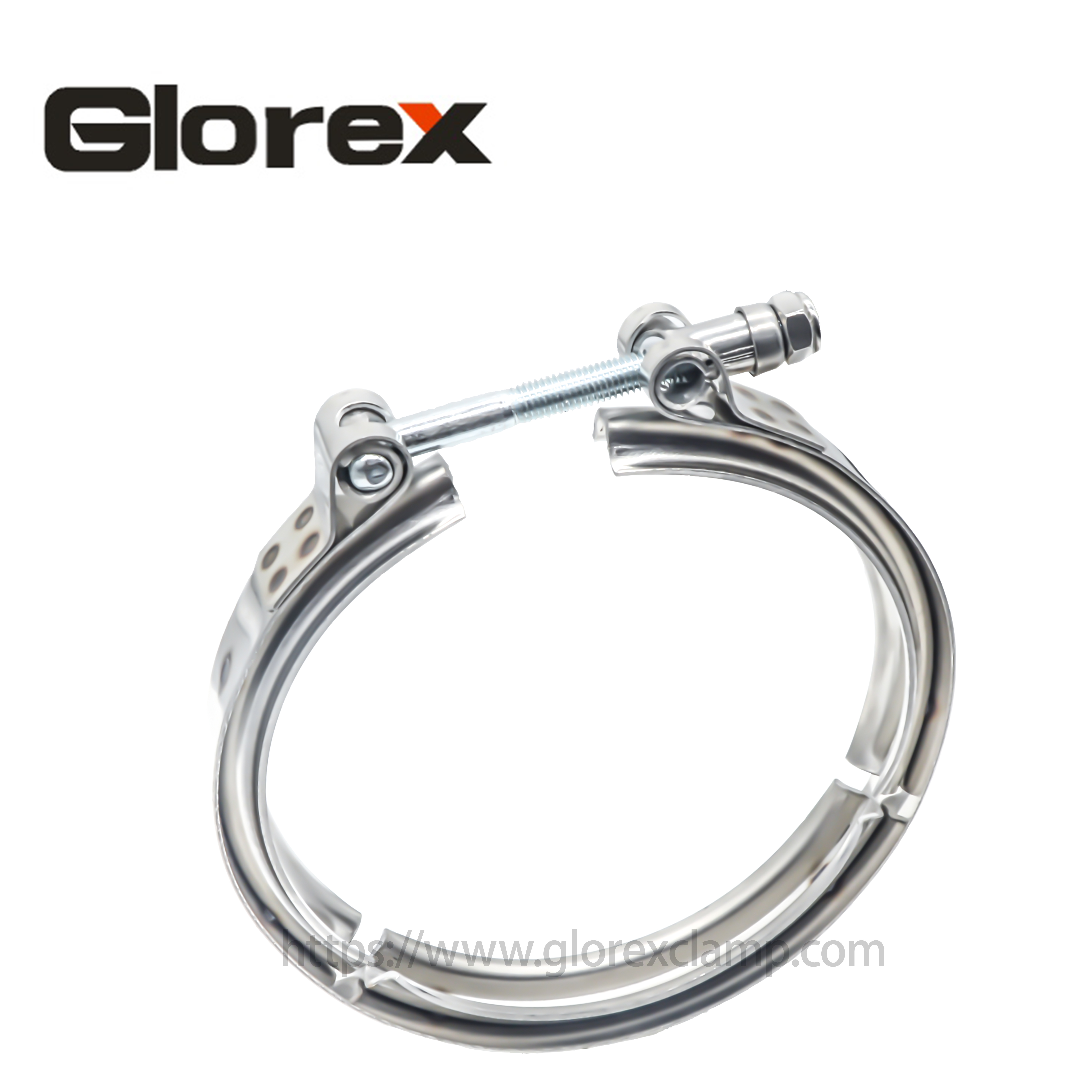 2020 wholesale price Braided Hose Clamps - V-band clamp – Glorex detail pictures
