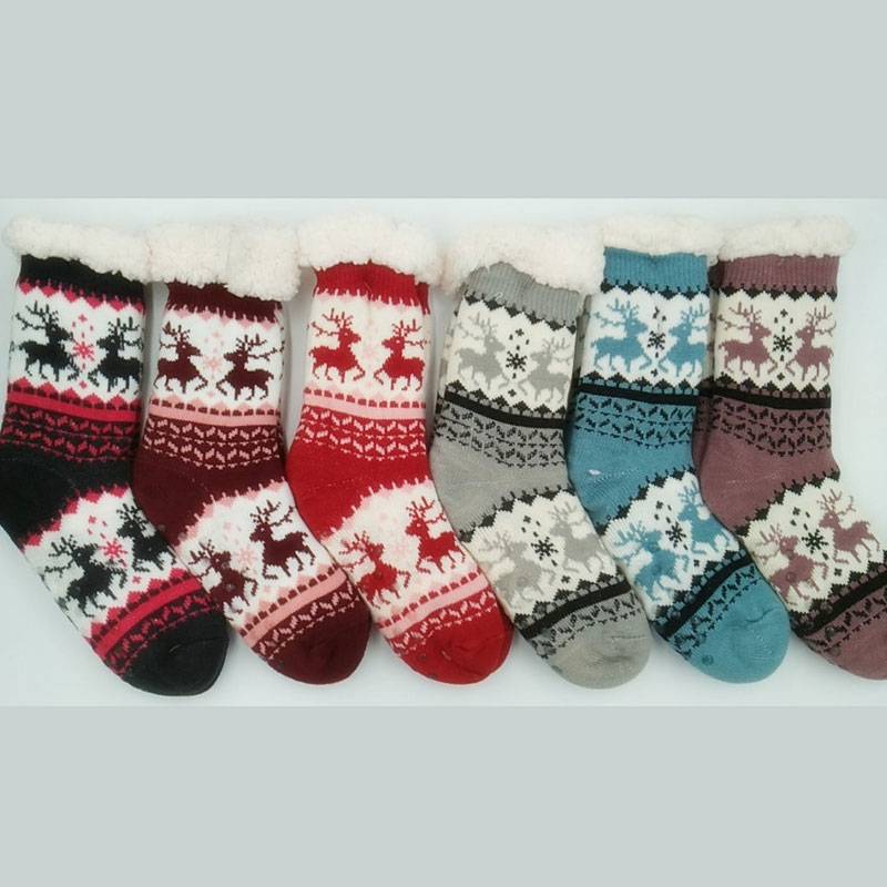 Chinese Professional Fuzzy Socks - Teddy Socks – item#WKS2037-42 –  SHUN SHUI detail pictures