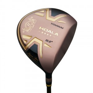 Golf forged driver aluminum with rose gold elegant appearance