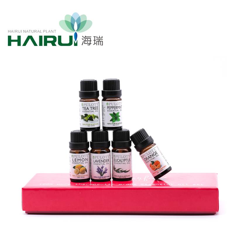 Puloty brand best gift 100% essential oil set for massage relax
