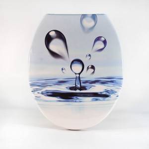 Duroplast Toilet Seat Printed – Water Drop