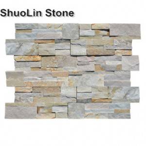 Piedras Naturales Slate S type And Split Face Stone Tiles Decoration Stone Wall Panel