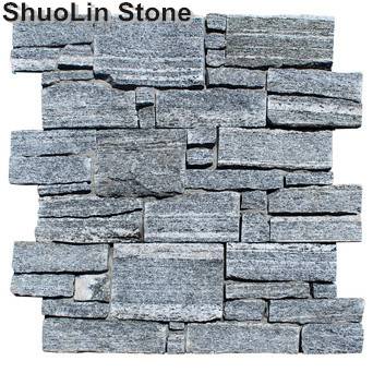 Split Stone Form Stacked Cement Back Wall Culture Stone Panels China Factory