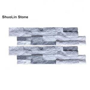 Natural Grey Cloud Slate Stacked Stone Ledgstone Veneer For Wall Cladding Panel Sale Split face tile