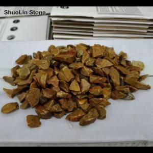 Cheap Tumbled Natural Yellow Garden Landscape River Granite Chips Stone