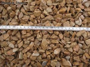 China Decorative Yellow Granite Aggregate Chips For Garden And Park