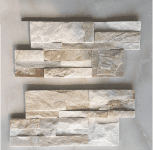 S shape Oyster Slate Wall Facing Tile Stacked Stone Panels18X35 cm