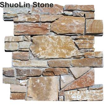 Colorful natural culture Stone Wall Dcoration Cladding Slate Stone Veneer ,Stack Stone Wall Cladding